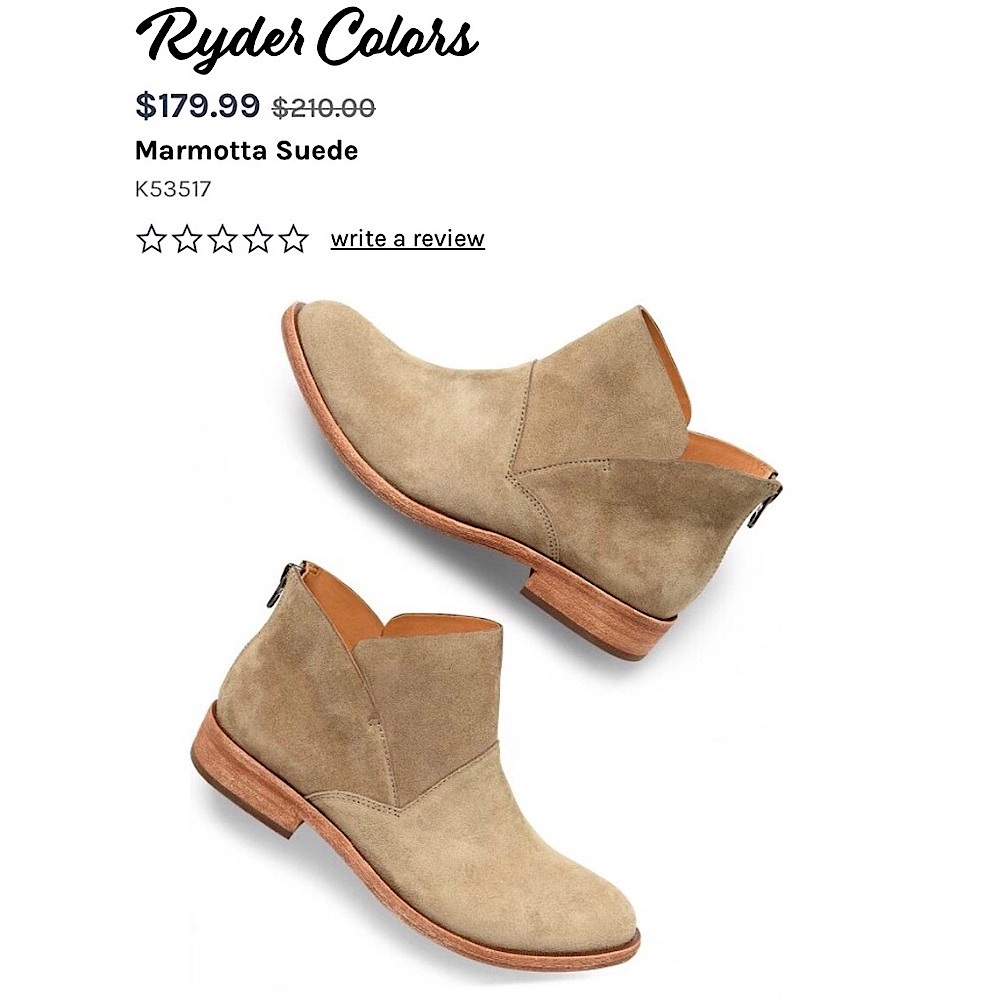 Kork-Ease ‘Ryder’ Tan Leather Suede Ankle Boot